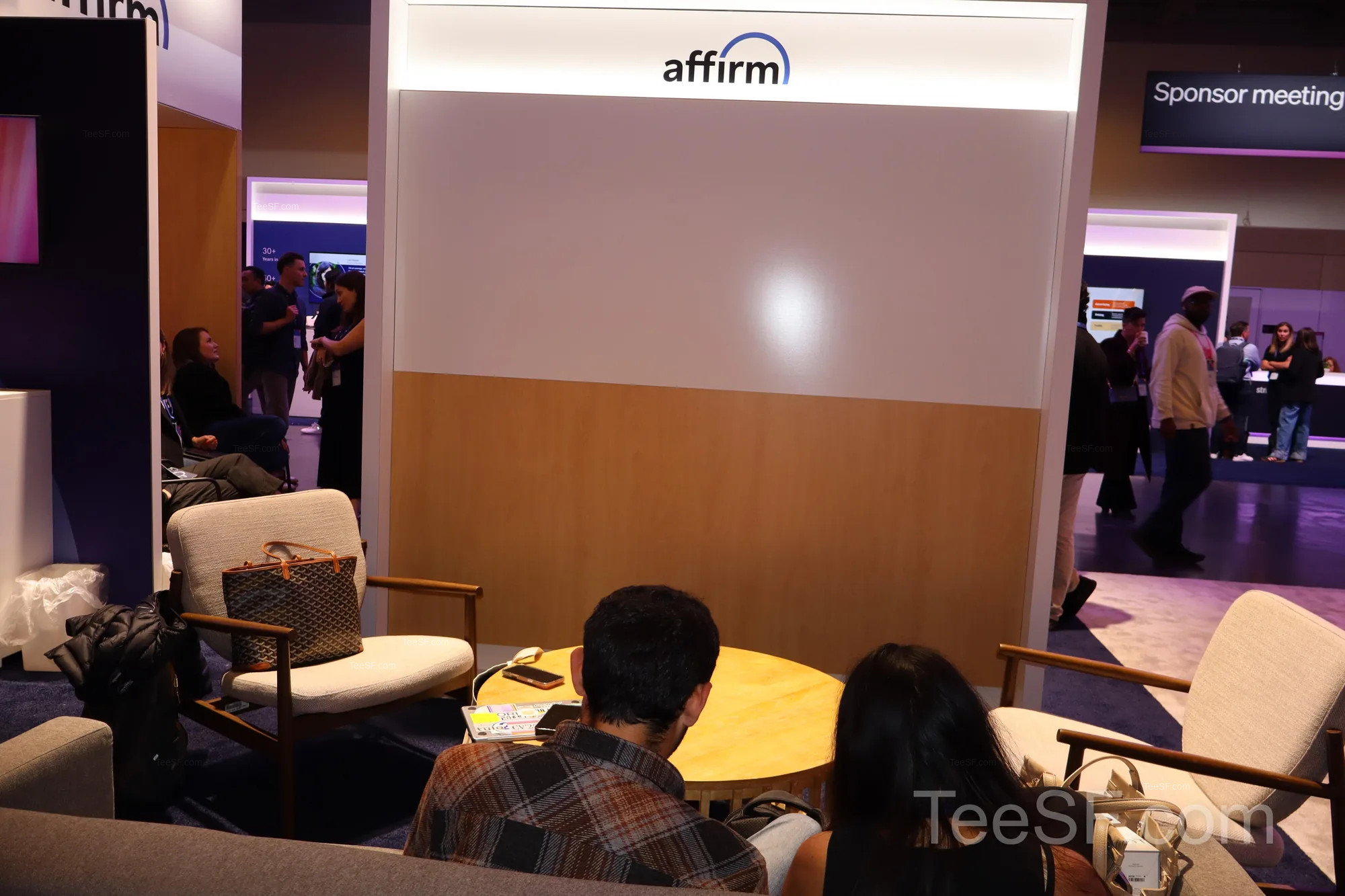 affirm Lounge Booth at Stripe Sessions 2026 in San Francisco.